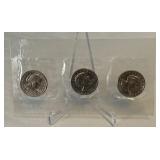 1980 P/D/S Susan B. Anthony 3 Coin Dollar Souvenir Set - cello wrapped