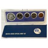 1967 Special Mint Proof Set (5 coins) - original package with COA
