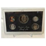 1983 Proof Set (5 coins) - No external case, fire damage evident