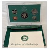 1995 Proof Set (5 coins) - original package with COA