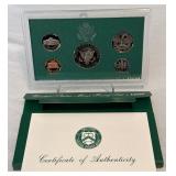 1996 Proof Set (5 coins) - original package with COA