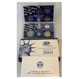 2002 Proof Set (10 coins) - original package with COA