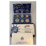 2004 Proof Set (11 coins) - original package with COA