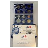 2005 Proof Set (11 coins) - original package with COA
