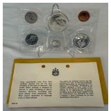 1967 Canada Proof-Like 6 Coin Uncirculated Set - original package with envelope