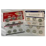 P&D Two (2) 2004 US Mint Uncirculated Coin Sets (20 Coins) - original gov