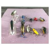 Lot of 10 Collectible Heddon Fishing Lures - see description for more info