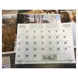 1984 Remington Wildlife Art Collection Prints and Calendar Pieces with Prints on the Backside