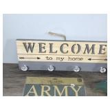 Army Stickers - Mallard Duck Clock - Welcome Signs - Wood Duck Figurine - Dreamcatcher