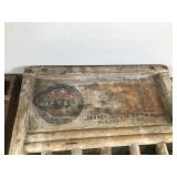 Vintage Janney, Semple, Hill & Co. Wood / Metal Washboard & Wooden Floor Grate