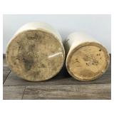 2 - Vintage Stoneware Crock Jugs