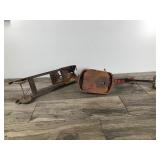 Vintage Metal Toy Truck & Metal Excavator