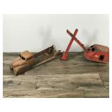 Vintage Metal Toy Truck & Metal Excavator