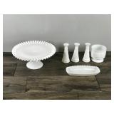 Lot of Vintage Milk Glass Glassware