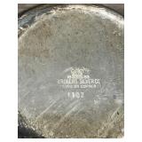 Vintage Creamer Sugar Bowl Tray Silverplate Silver On Copper Set Of 3 - B. Roger’s Silver Co. 1102