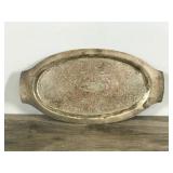 Vintage Creamer Sugar Bowl Tray Silverplate Silver On Copper Set Of 3 - B. Roger’s Silver Co. 1102