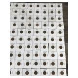 Lot of 100 Wheat Pennies in Protective Sleeves - see description for years