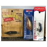 Lot of 5 Fishing Lures in Original Packages - see description for more info
