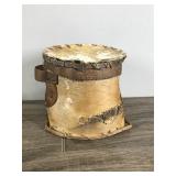 Lot of Vintage Native American Collectibles - Leather Medicine Bag - Chief Doll - Not Sure what the piece is that is made out of birch bark