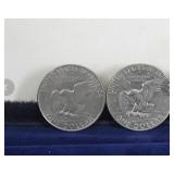 5 - Eisenhower One Dollar Coins - see description for more info