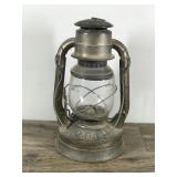Antique Dietz D-LITE No 2 Kerosene Lantern Oil Lamp New York USA w/Clear Glass