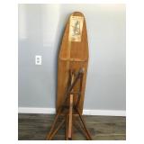 Vintage Wooden Folding Ironing Table - American Woodenware Company - Manistee, Michigan