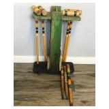 Vintage Croquet Set - Looks like the Balls are missing and some other components