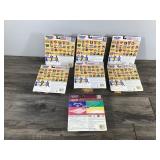 Lot of 7 - 1997 Hasbro Starting Lineup Collectible Basketball Player Figurines with Trading Card