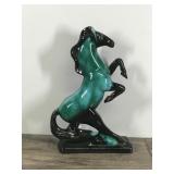 Vintage Drip Glazed Blue Mountain Pottery Stallion Horse