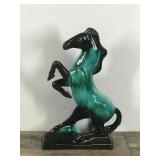 Vintage Drip Glazed Blue Mountain Pottery Stallion Horse
