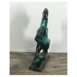Vintage Drip Glazed Blue Mountain Pottery Stallion Horse