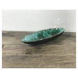 Vintage Drip Glaze Blue Mountain Pottery Oval Bowl