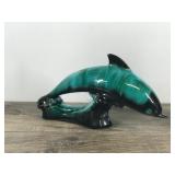 Vintage Drip Glaze Blue Mountain Pottery Dolphin