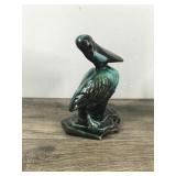 Vintage Drip Glaze Blue Mountain Pottery Pelican Figurine