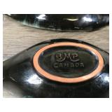 3 - Vintage BMP Canada Drip Glaze Blue Mountain Candle Holders