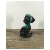 Vintage Drip Glaze Blue Mountain Pottery Dog Figurine
