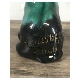 Vintage Drip Glaze Blue Mountain Pottery Dog Figurine