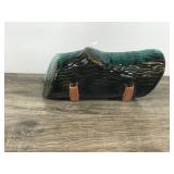 Vintage Drip Glaze Blue Mountain Pottery Log Vase