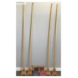 Vintage Shuffle Board Set - 8 Pucks - 4 Sticks & Storage Box for Pucks