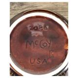 Lot of 5 - Vintage McCoy Brown Drip Glaze Dish ware - see description for more info