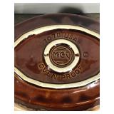 Lot of 5 - Vintage McCoy Brown Drip Glaze Dish ware - see description for more info