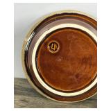 Vintage Lidded Brown Drip Glazed Casserole Bowl