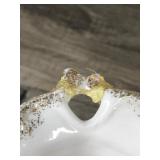 2 - VTG UCAGCO PORCELAIN Ornate VASES CHERUB BABY GOLD Trim