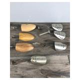 Lot of Wooden and Metal Shoe Stretchers