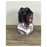 IMPERIAL CARNIVAL GLASS "PURPLE SLAG" Creamer with Grape Design on Side
