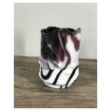 IMPERIAL CARNIVAL GLASS "PURPLE SLAG" Creamer with Grape Design on Side