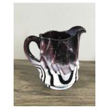 IMPERIAL CARNIVAL GLASS "PURPLE SLAG" Creamer with Grape Design on Side