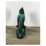 Vintage Drip Glaze Blue Mountain Pottery Blue Jay Bird Figurine