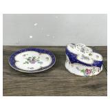 Vintage Butter Dish - (A Sevre Decor)