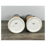 2 -,Antique Ioga Warwick Longa Hand Painted Porcelain Vases